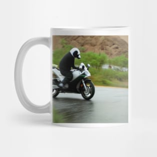 Panda on a Motorbike Mug